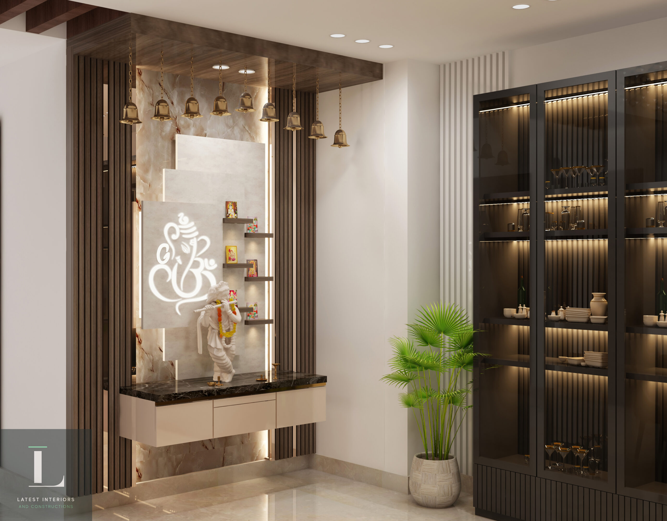 interior design for temple in house