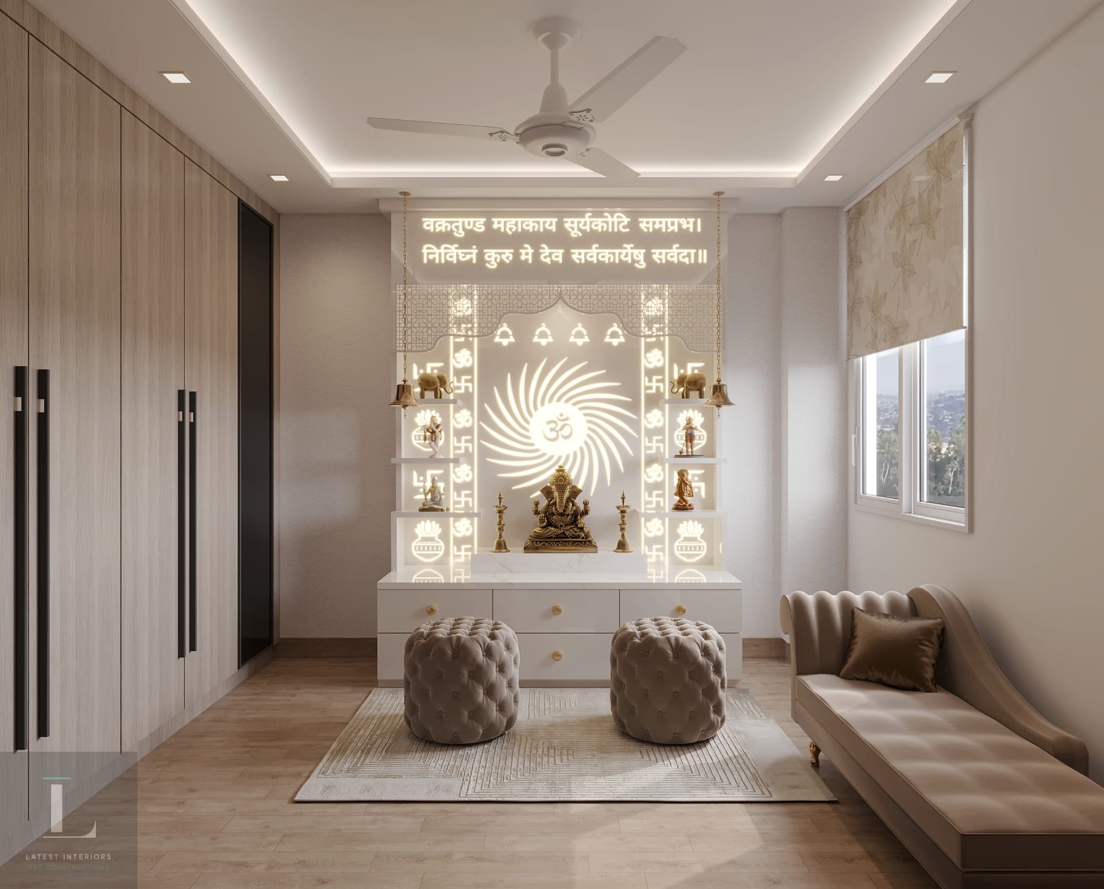 temple design for home interior