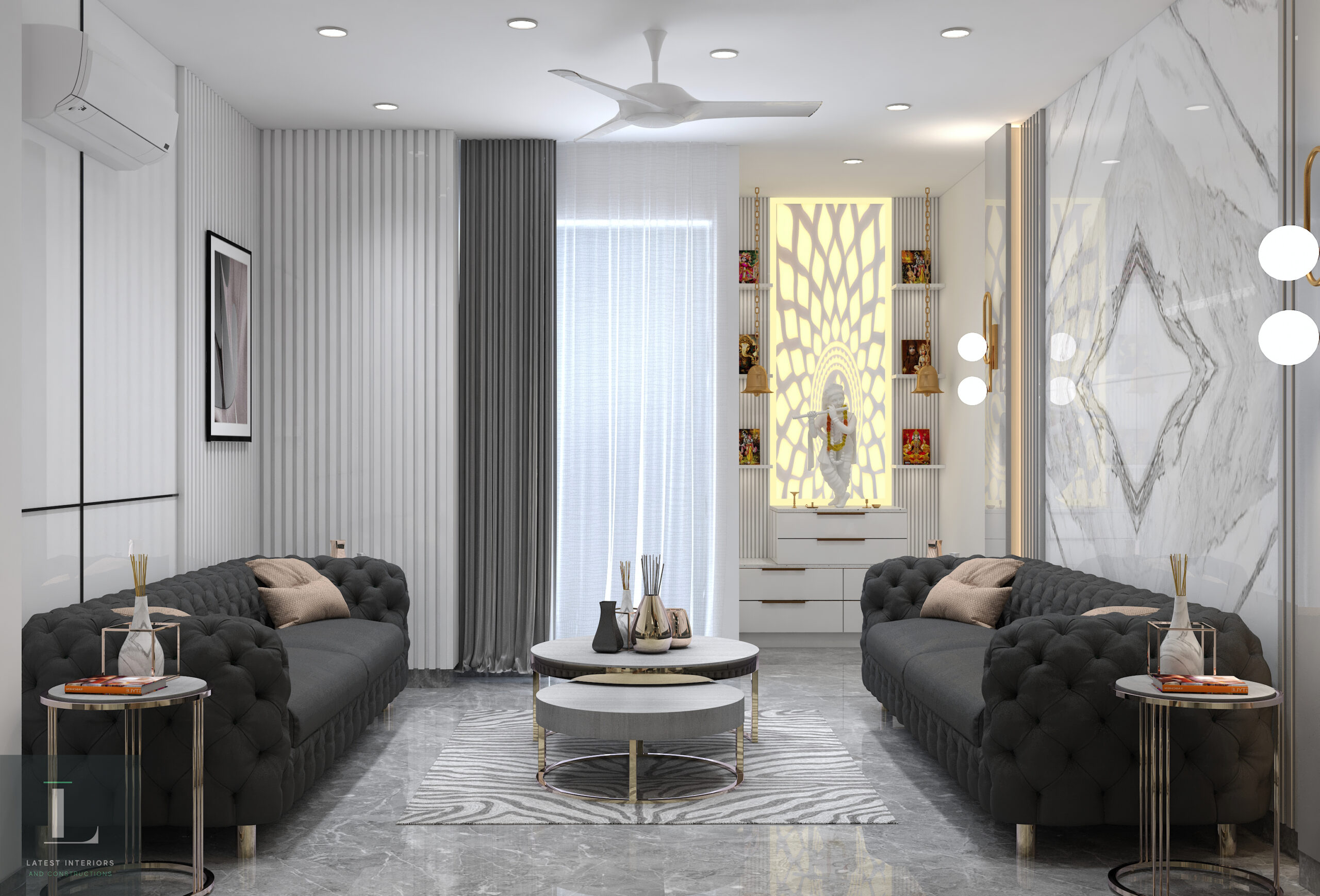 mandir interior design for home