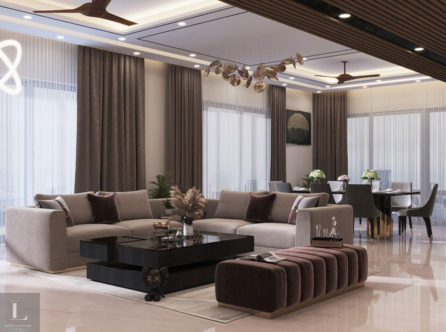 Living Room Interior Design in Gurgaon