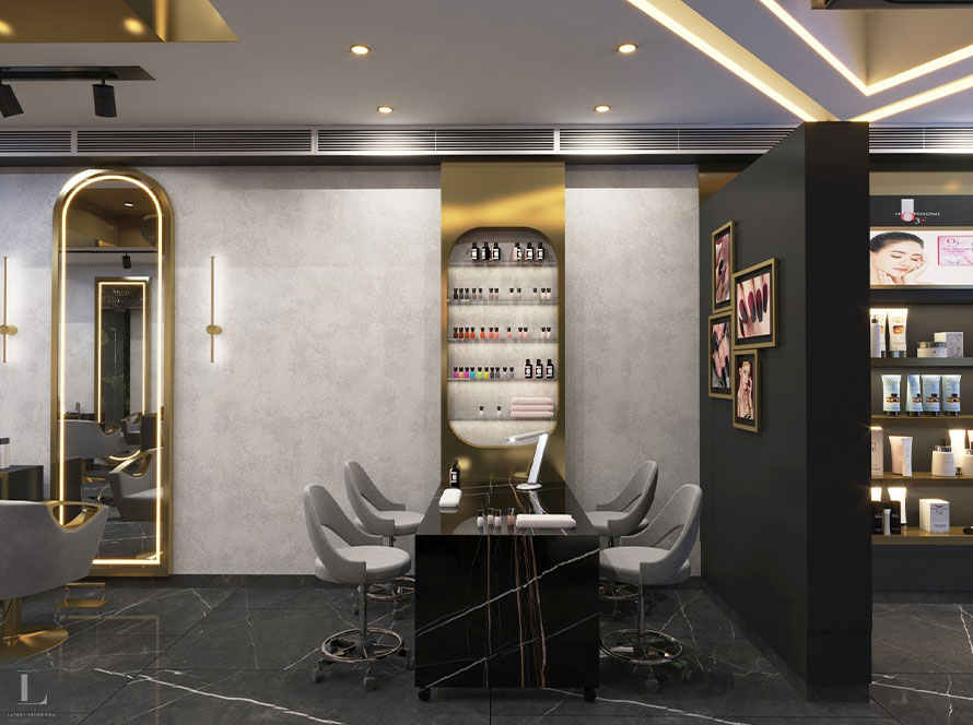 salon interior design in gurgaon