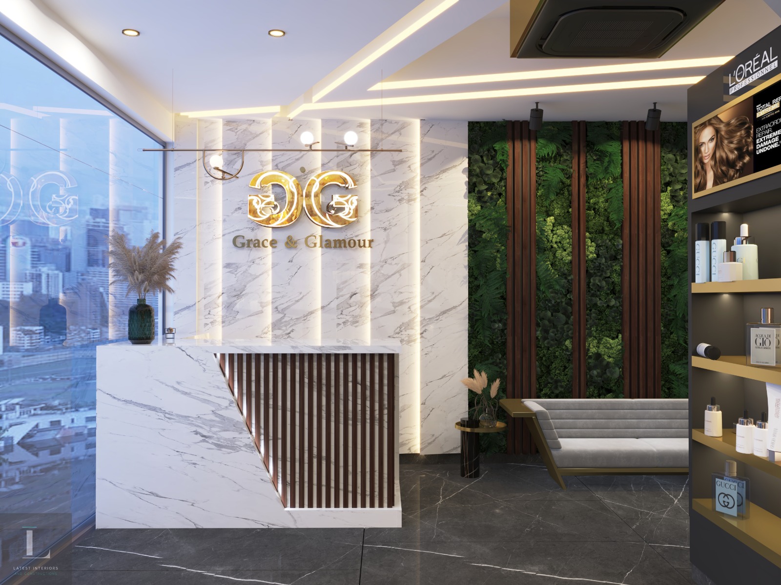 hair salon shop interior design