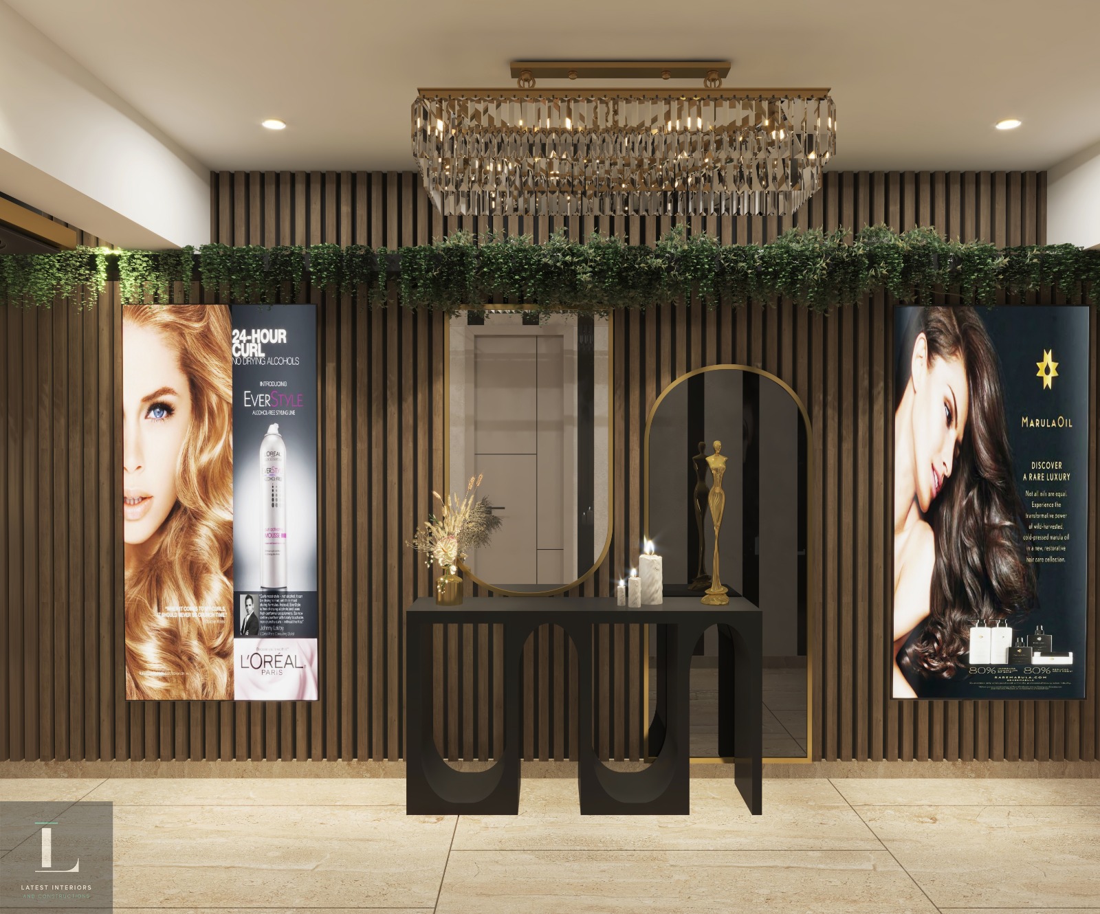 luxury hair salon interior design