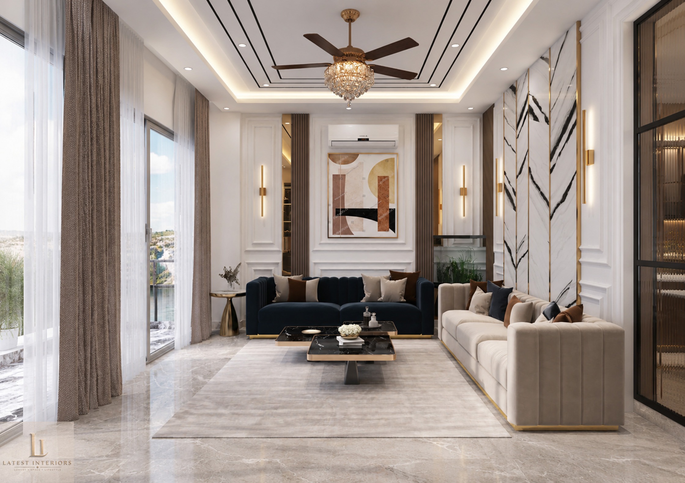 East Patel Nagar, Delhi 4BHK Luxury Builder Floor Interiors