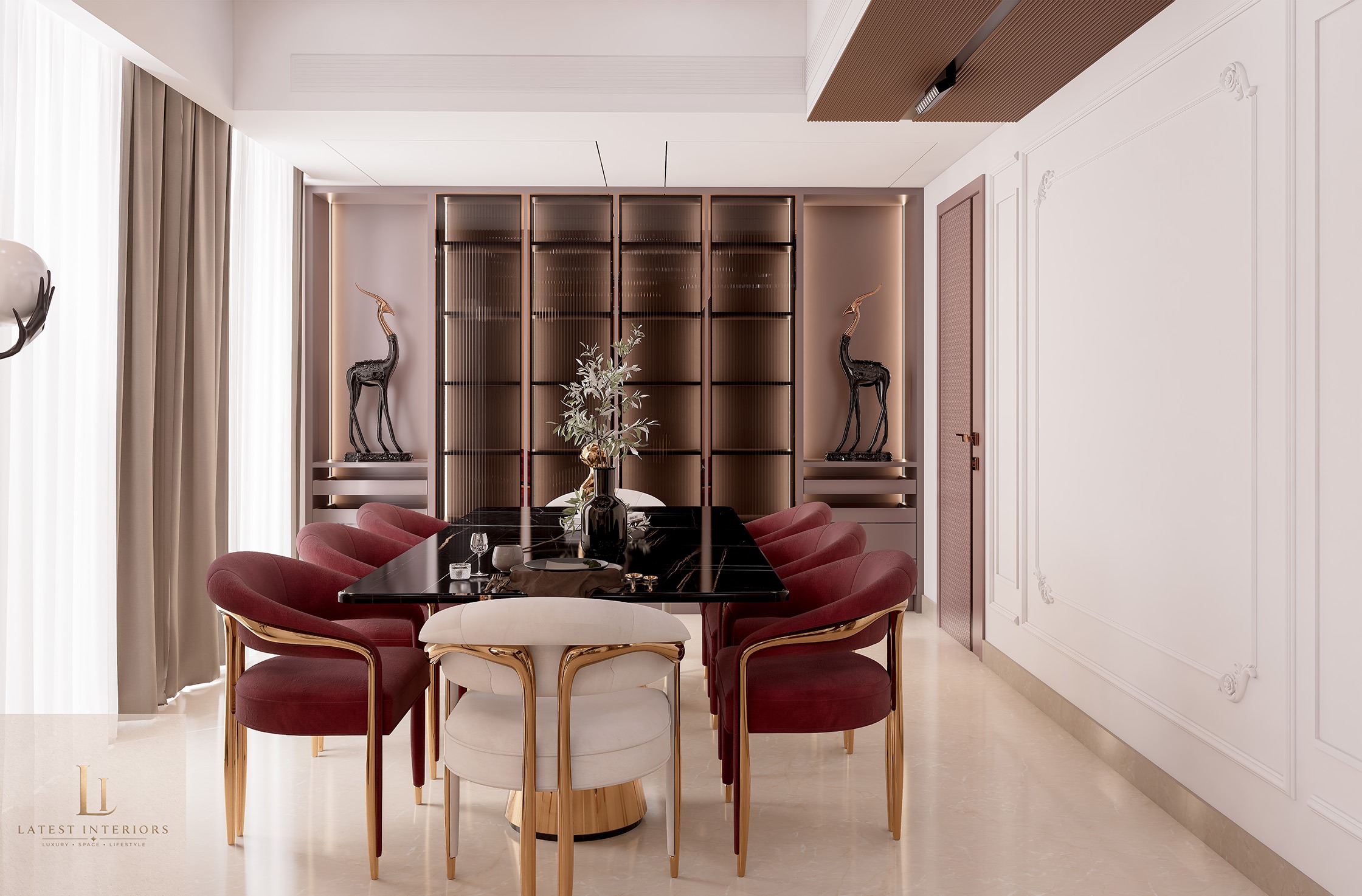 Dinning area - Luxury Villa interior designers