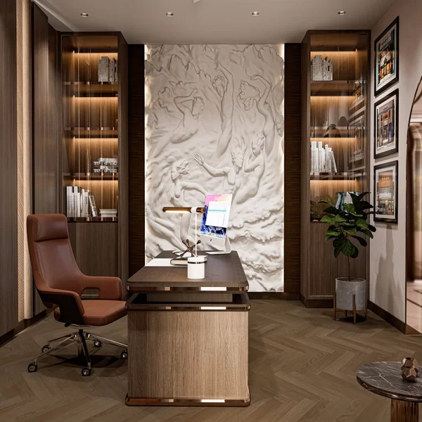 Home office interiors view