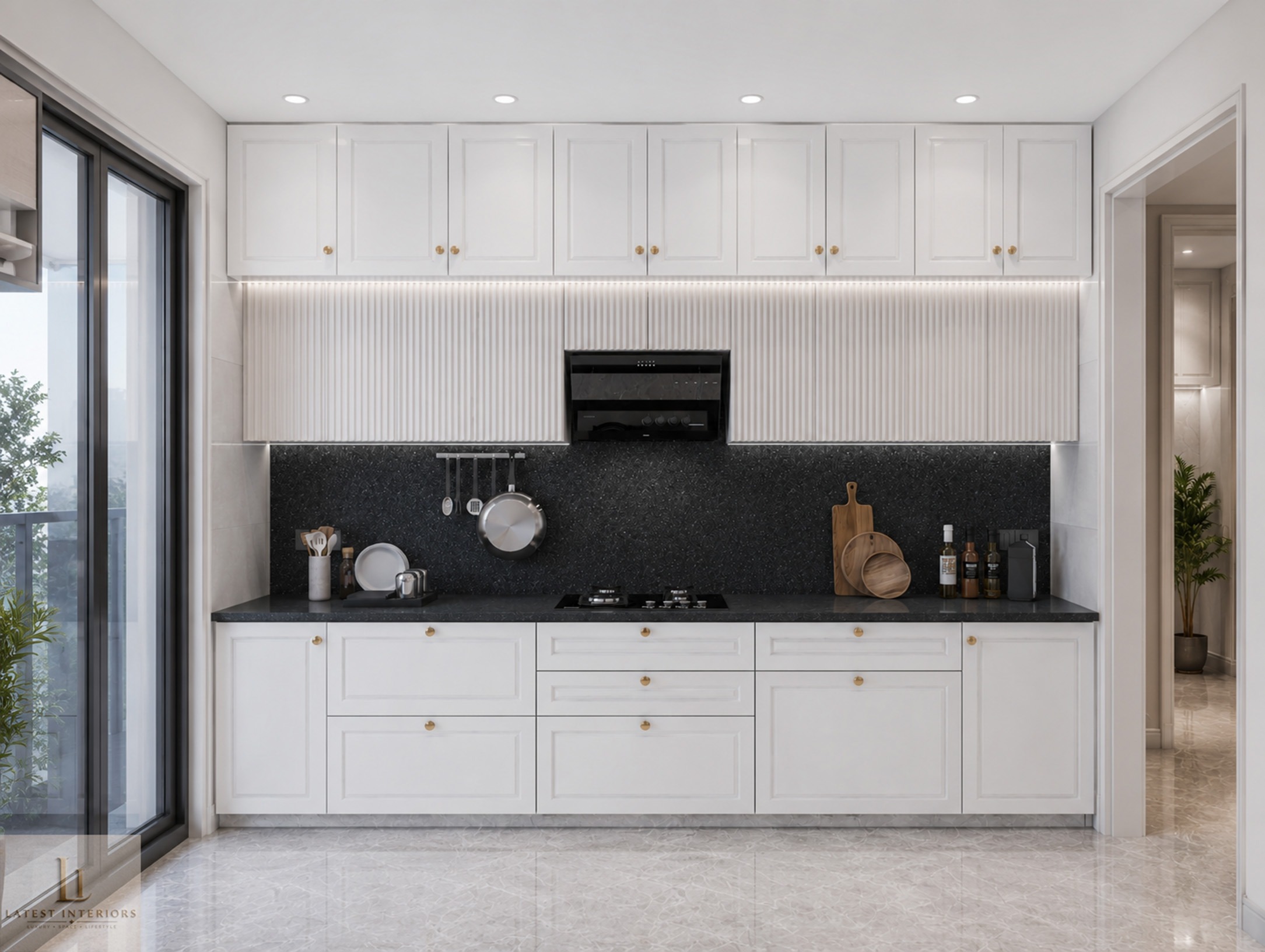 Kitchen Interiors - Builder Floor interior design