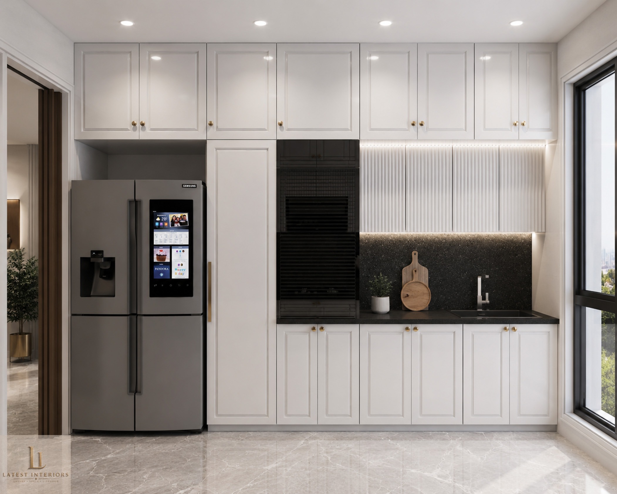 Kitchen interiors - Builder floor