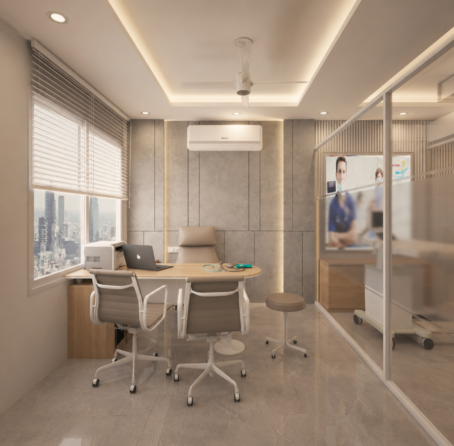 doctor cabin clinic interiors