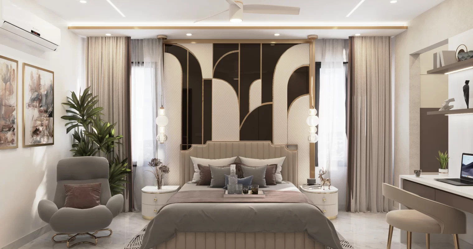luxury apartment bedroom