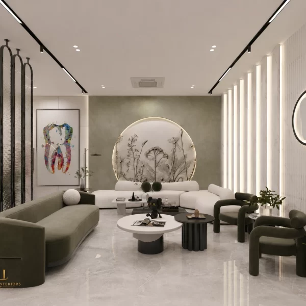 waiting area dental clinic interiors